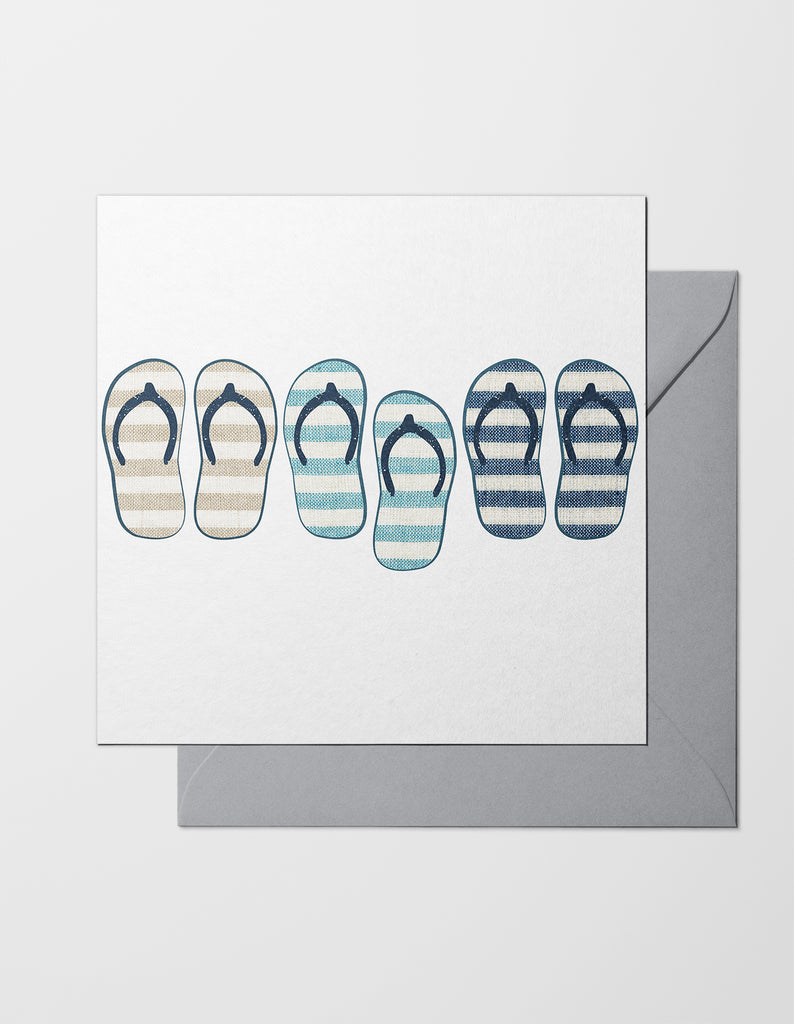 Beach themed sales flip flops